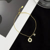 Women's Sterling Silver Letter H Bracelet Light Luxury Minimalist Electroplated Jewelry With Elegant Text Design