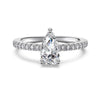 Women's 925 Sterling Silver Light Luxury Drop Shape Electroplated Ring