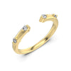 Women's 925 Sterling Silver Light Luxury Geometric Overlapping Ring With Horse Eye Stone Diamond Zircon Electroplating