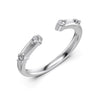 Women's 925 Sterling Silver Light Luxury Geometric Overlapping Ring With Horse Eye Stone Diamond Zircon Electroplating