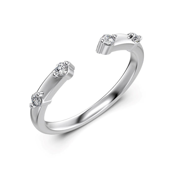 Women's 925 Sterling Silver Light Luxury Geometric Overlapping Ring With Horse Eye Stone Diamond Zircon Electroplating