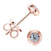 Women's 925 Sterling Silver Moissanite Earrings Simple Geometric Style Electroplating
