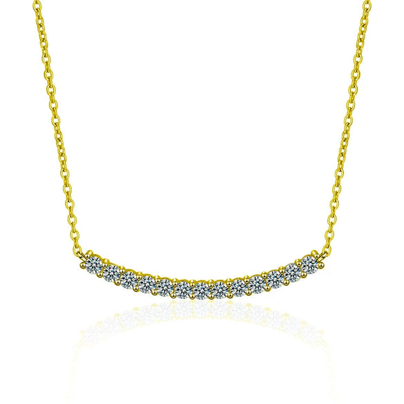 Women's 925 Sterling Silver Moissanite Geometric Pendant Necklace Set With Diamonds Cross Chain Highend Style