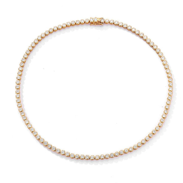 Women's Sterling Silver Moissanite Necklace With Geometric Pattern And Diamond Design