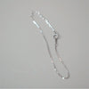 Women's 925 Sterling Silver Naked Chain Bracelet Geometric Style Goldplated