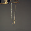 Women's 925 Sterling Silver Naked Chain Bracelet Geometric Style Goldplated