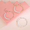 Women's 925 Sterling Silver Natural Crystal Opal Heart Bracelet With Electroplated Niche Design