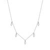 Women's 925 Sterling Silver Necklace With Natural Freshwater Pearl Geometric Pendant Retro Minimalist Electroplated Jewelry