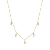 Women's 925 Sterling Silver Necklace With Natural Freshwater Pearl Geometric Pendant Retro Minimalist Electroplated Jewelry