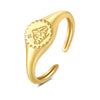 Women's 925 Sterling Silver Owl Adjustable Opening Ring Natural Style