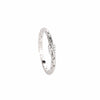 Women's Sterling Silver Square Zircon Open Ring With Chain Detail And Electroplated Finish