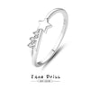 Women's 925 Sterling Silver Star Stacked Ring Electroplated Simple Fashion Little Fresh Minimalist