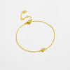 Women's 925 Sterling Silver Star Sweet Style Electroplated Platinum And 18K Gold Bracelet