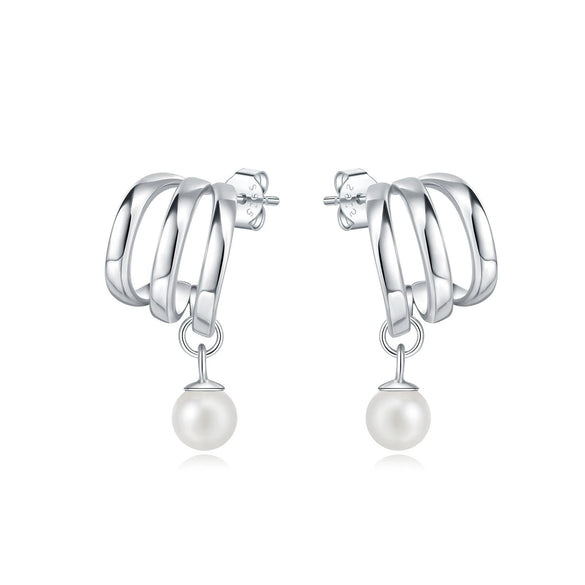 Women's 925 Sterling Silver Tassel Earrings With Animal Zodiac Pattern Electroplated Small And Fresh Style