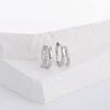 Women's 925 Sterling Silver Ushape Inlaid Zircon Earrings
