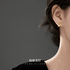 Women's Sterling Silver Ushaped Heart Clipon Earrings With Electroplated Finish For Nonpierced Ears