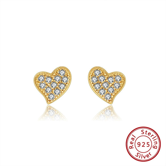 Women's 925 Sterling Silver Zircon Earrings With Geometric Animal Zodiac Patterns Electroplated
