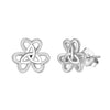 Women's 925 Sterling Silver Zircon Earrings With Geometric Animal Zodiac Patterns Electroplated