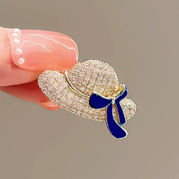 Women's Summer Alloy Hat Brooch With Electroplating And Natural Style For Suit Decoration
