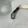 Women's Summer French Retro Alloy Case Ordinary Glass Mirror Oval Thin Band Compact Roman Golden Watch