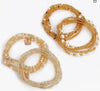 Women's Summer Stretch Beaded Body Chain Plastic Rice Bead Anklet Bracelet Waist Chain Multi Layer Fashion Accessory