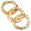 Women's Summer Stretch Beaded Body Chain Plastic Rice Bead Anklet Bracelet Waist Chain Multi Layer Fashion Accessory