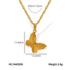 Women's Summer Titanium Steel Necklace With Geometric Design Love Heart Round Shapes Electroplated