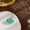 Women's Sweet Animal Style Copper And Titanium Steel Clown Fish Necklace With Real Gold Plating And Enhanced Color Retention