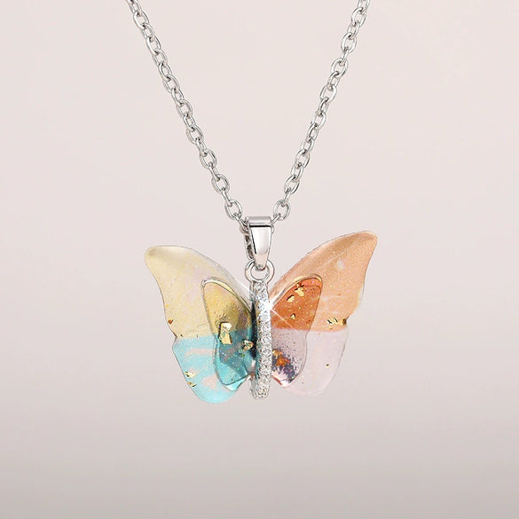Women's Sweet Animal Zodiac Acrylic Resin Copper Zirconia O Word Chain Necklace