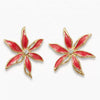 Women's Sweet Flower Stud Earrings With Dripping Oil Finish Alloy Design And Steel Needles