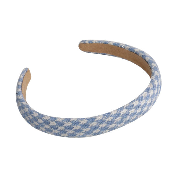 Women's Sweet Geometric Cloth Handmade Widebrimmed Plush Knitted Hair Band