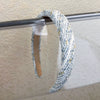 Women's Sweet Geometric Cloth Handmade Widebrimmed Plush Knitted Hair Band