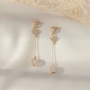 Women's Sweet Geometric Ear Clip Earrings Alloy Silver Plated Gold Plated Simple Long Electroplated Ear Jewelry