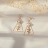 Women's Sweet Geometric Ear Clip Earrings Alloy Silver Plated Gold Plated Simple Long Electroplated Ear Jewelry