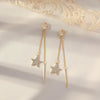 Women's Sweet Geometric Ear Clip Earrings Alloy Silver Plated Gold Plated Simple Long Electroplated Ear Jewelry