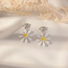 Women's Sweet Geometric Ear Clip Earrings Alloy Silver Plated Gold Plated Simple Long Electroplated Ear Jewelry
