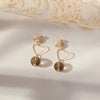Women's Sweet Geometric Ear Clip Earrings Alloy Silver Plated Gold Plated Simple Long Electroplated Ear Jewelry