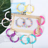 Women's Sweet Geometric Soft Pottery Cshaped Earrings With Electroplating