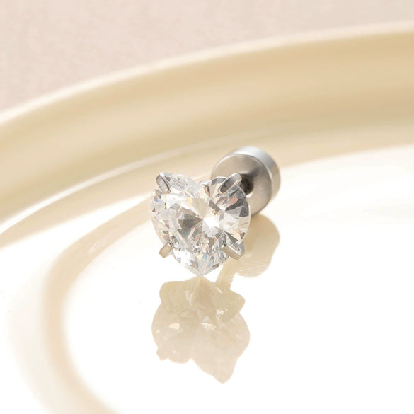 Women's Sweet Geometric Zircon Metal Ear Nail
