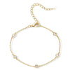 Women's Sweet Heart Shape Copper Bracelet With Inlaid Pearl Electroplated Casual Elegant Jewelry