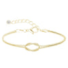 Women's Sweet Heart Shape Copper Bracelet With Inlaid Pearl Electroplated Casual Elegant Jewelry