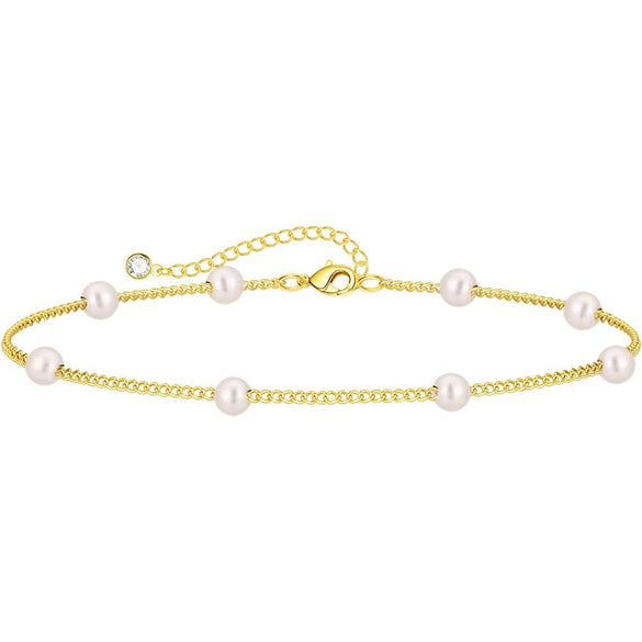 Women's Sweet Heart Shape Copper Bracelet With Inlaid Pearl Electroplated Casual Elegant Jewelry