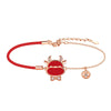 Women's Temperaturesensitive Colorchanging S925 Sterling Silver Animals Zodiac Woven Bracelet With Electroplating