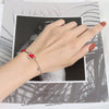 Women's Temperaturesensitive Colorchanging S925 Sterling Silver Animals Zodiac Woven Bracelet With Electroplating