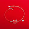 Women's Temperaturesensitive Colorchanging S925 Sterling Silver Woven Bracelet With Animals And Zodiac Pattern And Electroplating Treatment