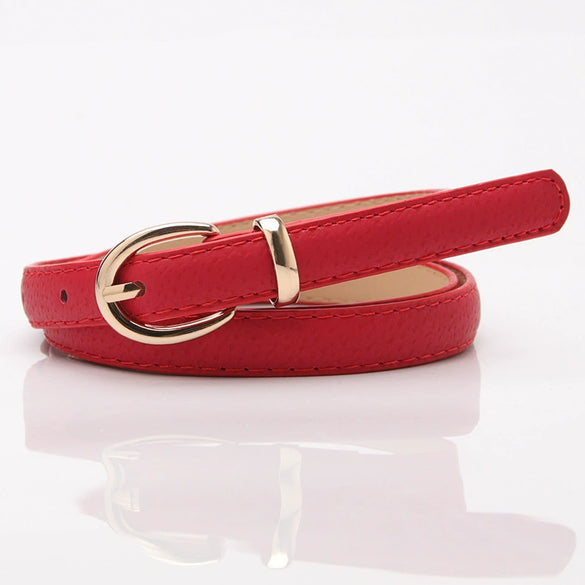 Women's Thin Belt Fashion Belt Women's 14 Wide Imitation Pigskin Decorative Pants With Black Student Belt Wholesale