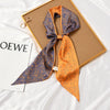 Women's Thin Long Narrow Polyester Printed Decorative Scarf Elegant All Match Fashion Neck Scarf For Spring Summer