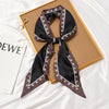 Women's Thin Long Narrow Polyester Printed Decorative Scarf Elegant All Match Fashion Neck Scarf For Spring Summer
