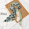 Women's Thin Long Narrow Polyester Printed Decorative Scarf Elegant All Match Fashion Neck Scarf For Spring Summer