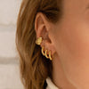 Women's Thread Pattern Ear Clip Simple Cold Style